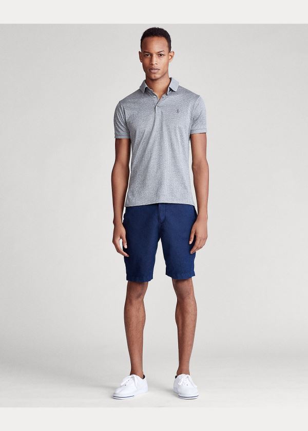 Ralph Lauren Custom Slim Fit Jersey Polo Šedé | PrcE8W4P