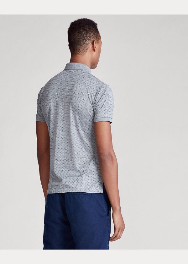 Ralph Lauren Custom Slim Fit Jersey Polo Šedé | PrcE8W4P