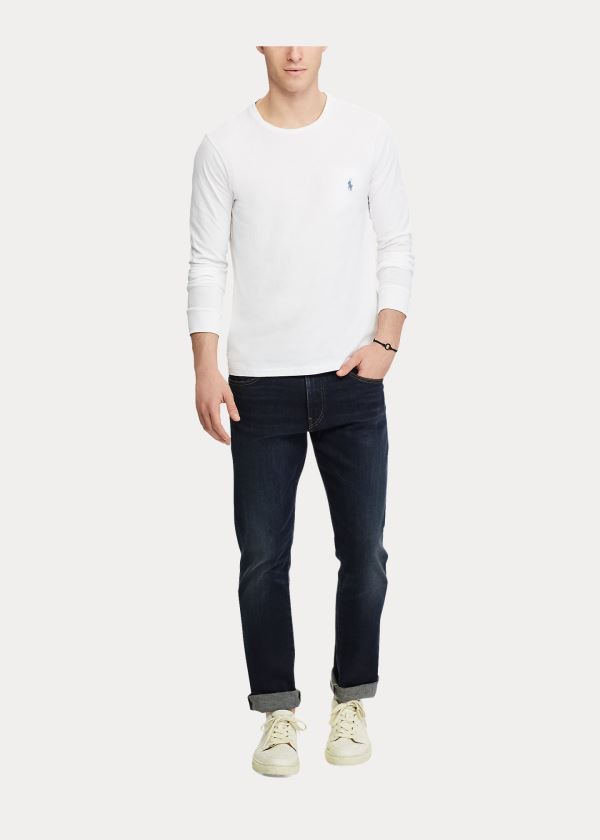 Ralph Lauren Custom Slim Fit Jersey T-Shirt Bílé | NLw5p41q