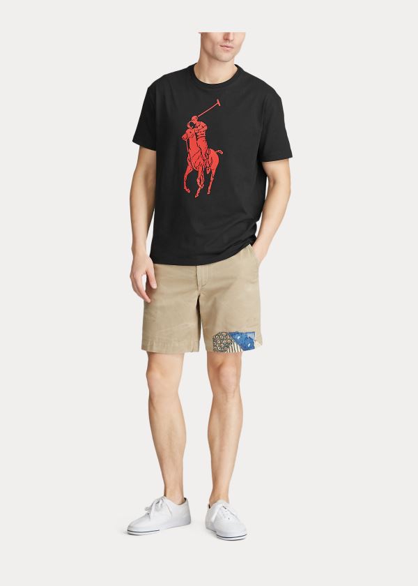 Ralph Lauren Custom Slim Fit Jersey T-Shirt Černé | ahvWt2g1