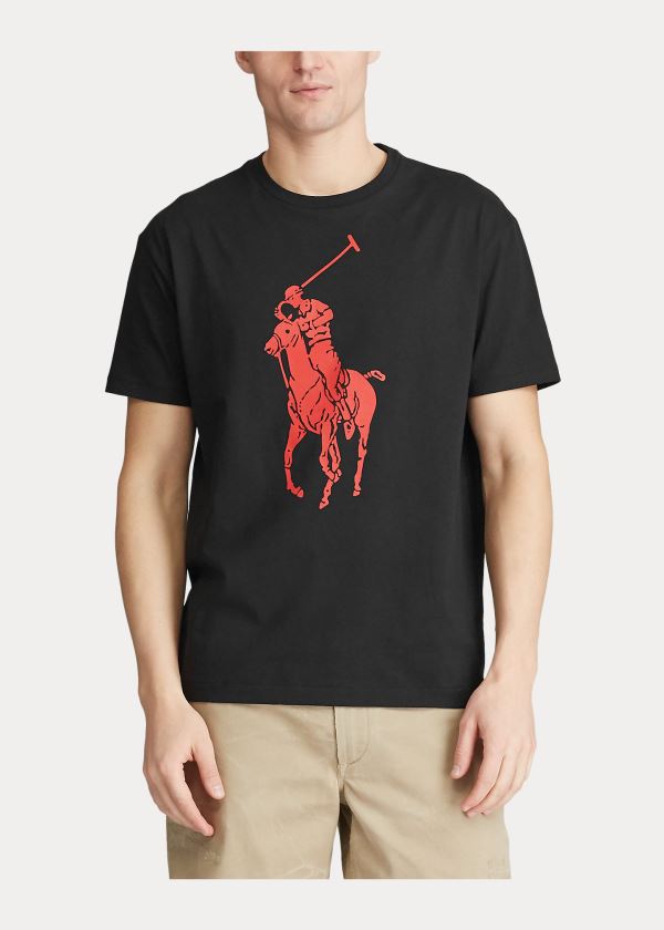 Ralph Lauren Custom Slim Fit Jersey T-Shirt Černé | ahvWt2g1