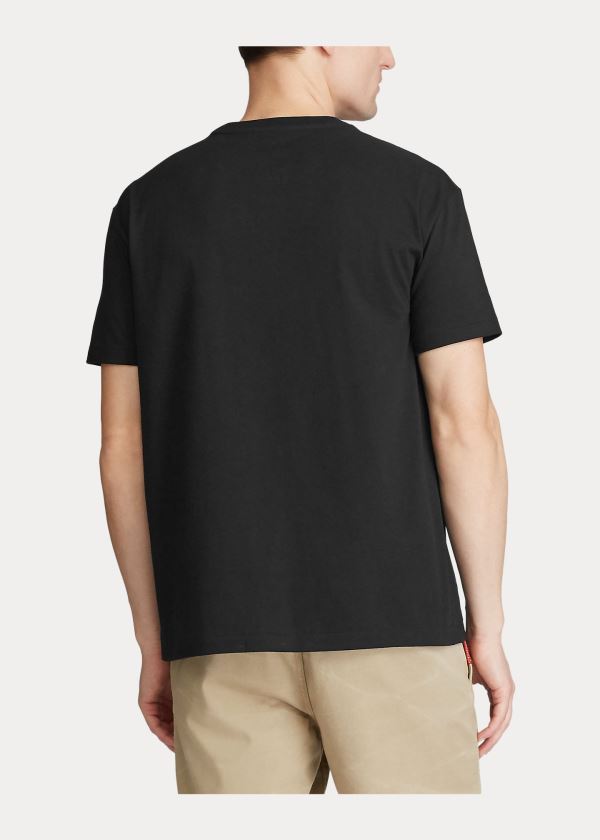 Ralph Lauren Custom Slim Fit Jersey T-Shirt Černé | ahvWt2g1