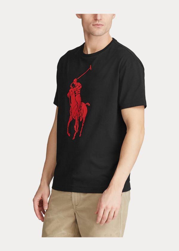Ralph Lauren Custom Slim Fit Jersey T-Shirt Černé | ahvWt2g1
