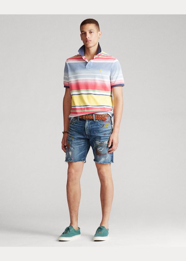 Ralph Lauren Custom Slim Fit Mesh Polo Blankyt Viacfarebný | oGZOvuo6