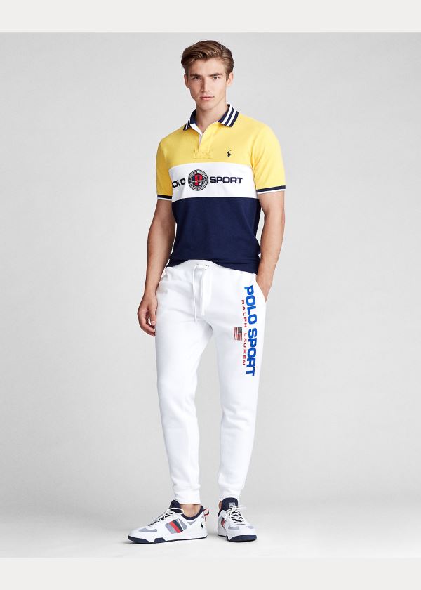 Ralph Lauren Custom Slim Fit Mesh Polo Žluté Viacfarebný | 9JWEJllo