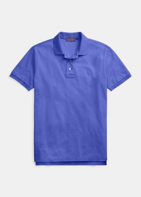 Ralph Lauren Custom Slim Fit Piqué Polo Blankyt | lxRgm06t