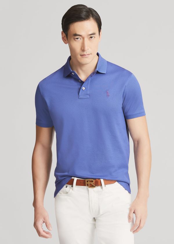 Ralph Lauren Custom Slim Fit Piqué Polo Blankyt | lxRgm06t