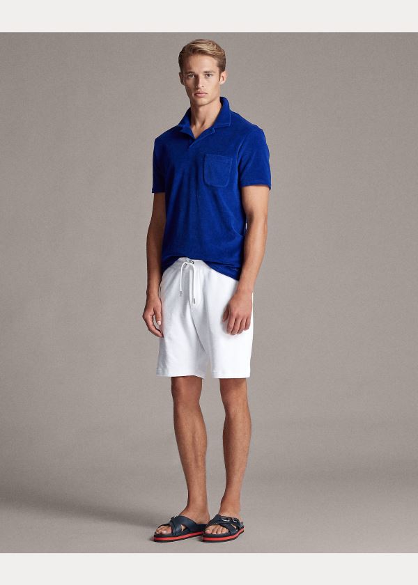 Ralph Lauren Custom Slim Fit Terry Polo Královská Modrá Blankyt | 2olvu2gm
