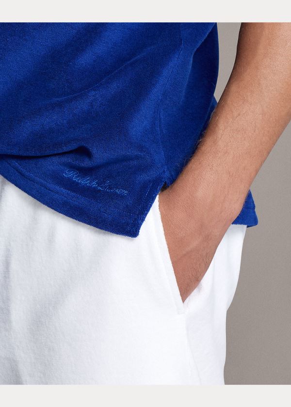 Ralph Lauren Custom Slim Fit Terry Polo Královská Modrá Blankyt | 2olvu2gm