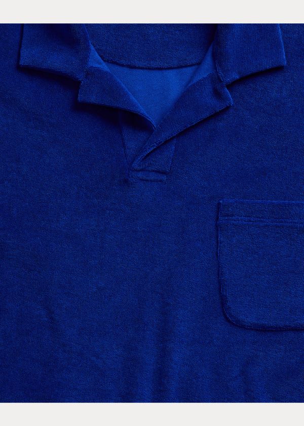 Ralph Lauren Custom Slim Fit Terry Polo Královská Modrá Blankyt | 2olvu2gm