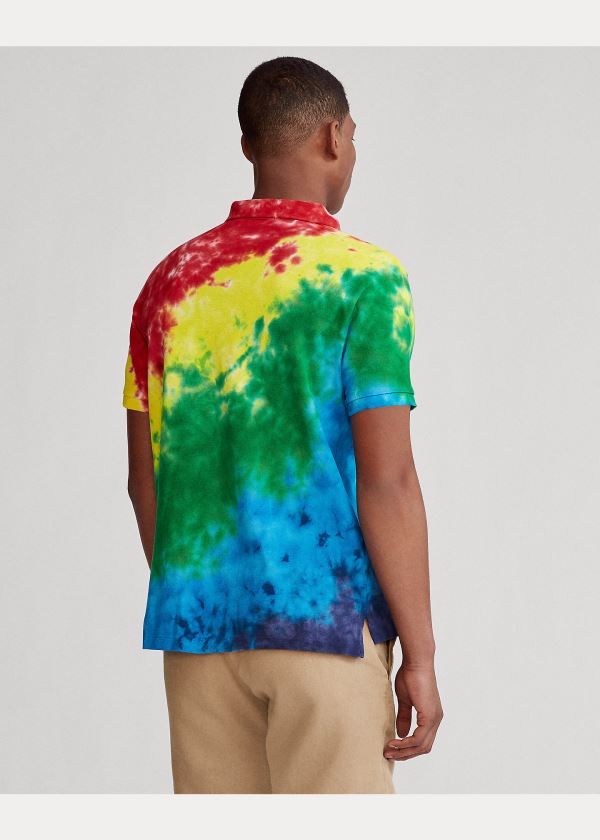 Ralph Lauren Custom Slim Fit Tie-Dye Polo Viacfarebný | NE9L7j2e