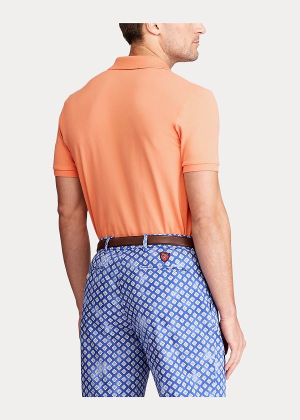 Ralph Lauren Custom Slim Performance Polo Oranžové | CbpTuNnp