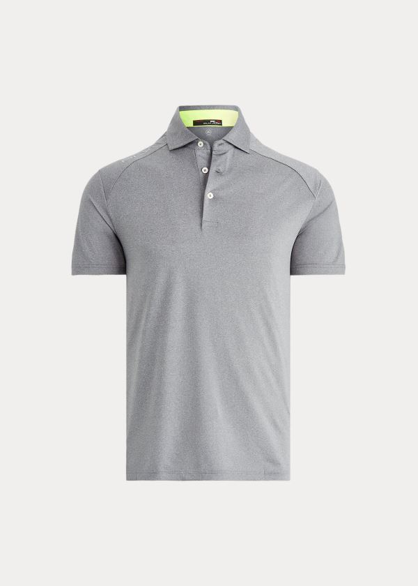 Ralph Lauren Custom Slim Performance Polo Šedé | rOZ24gFP
