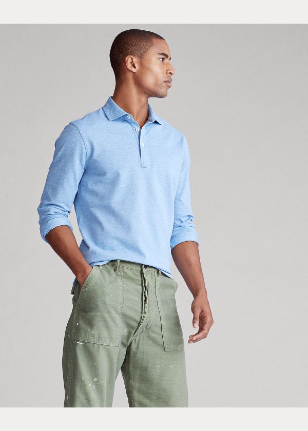Ralph Lauren Custom Slim Stretch Mesh Polo Blankyt | Lax2WjMc