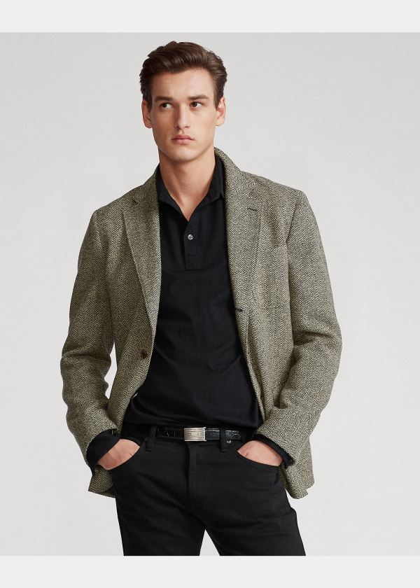 Ralph Lauren Custom Slim Stretch Mesh Polo Černé | S0729y51