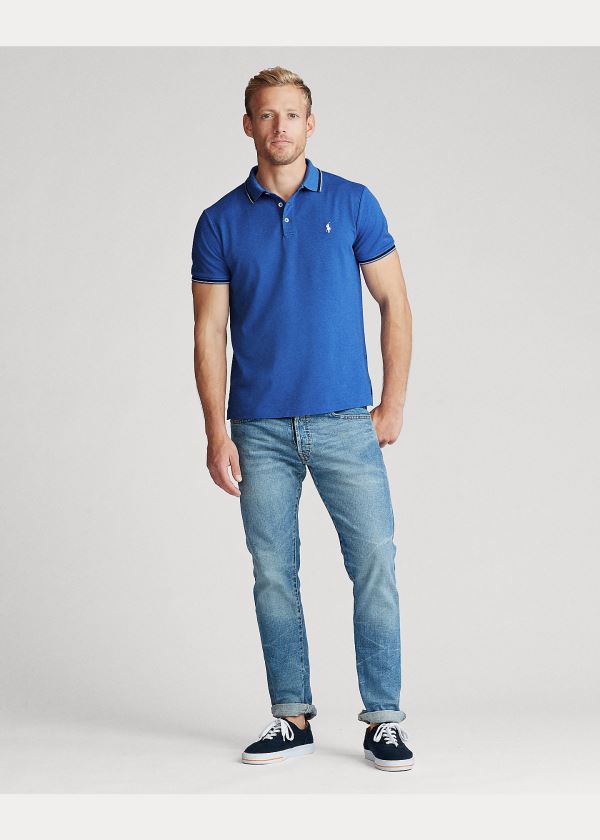 Ralph Lauren Custom Slim Stretch Mesh Polo Blankyt | bANdt39Z