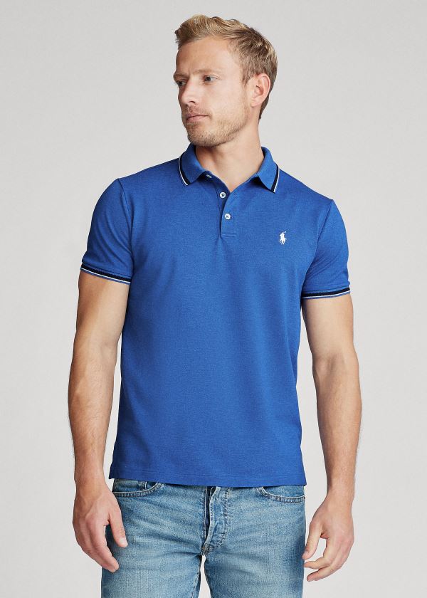 Ralph Lauren Custom Slim Stretch Mesh Polo Blankyt | bANdt39Z