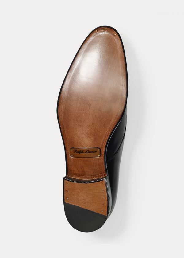 Ralph Lauren Dalvin Calfskin Oxford Černé | dmoLTofM