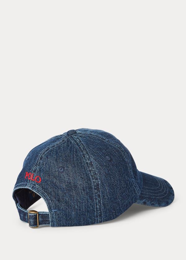 Ralph Lauren Denim Ball Cap Tmavě Blankyt Blankyt Světle Modré Červené | AN2NCZpK