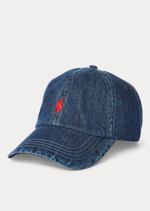 Ralph Lauren Denim Ball Cap Tmavě Blankyt Blankyt Světle Modré Červené | AN2NCZpK