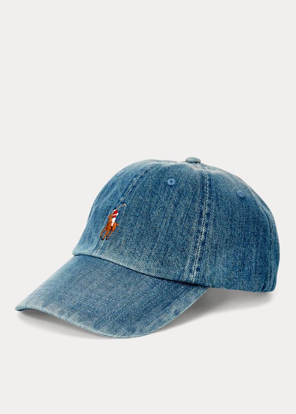 Ralph Lauren Denim Baseball Cap Světle Blankyt Blankyt Světle Modré | s6hHbOQ7