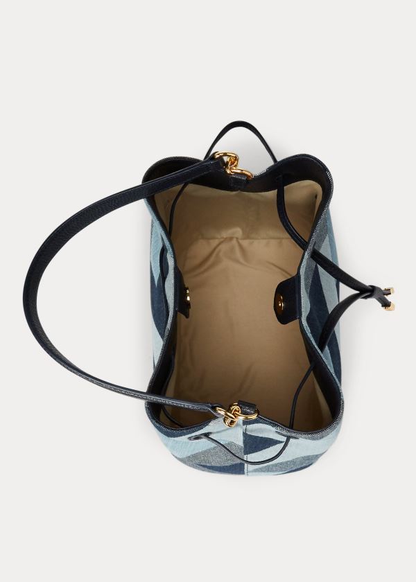Ralph Lauren Denim Mini Debby II Bag Blankyt Viacfarebný | k4OkuUzF