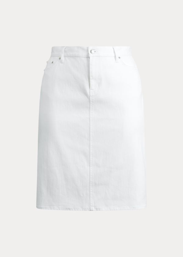 Ralph Lauren Denim Skirt Bílé | XOchyn3E