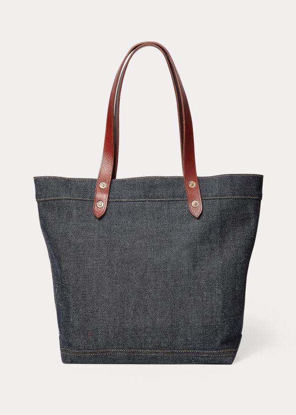 Ralph Lauren Denim Tote Indigo | hMgAlVy8