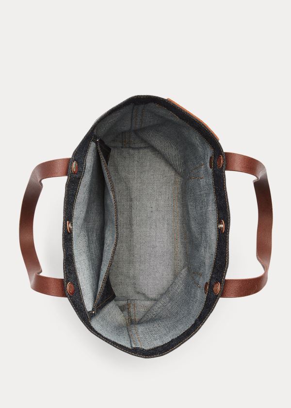 Ralph Lauren Denim Tote Indigo | hMgAlVy8
