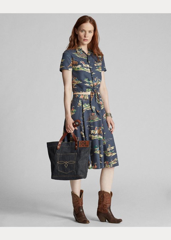 Ralph Lauren Denim Tote Indigo | hMgAlVy8