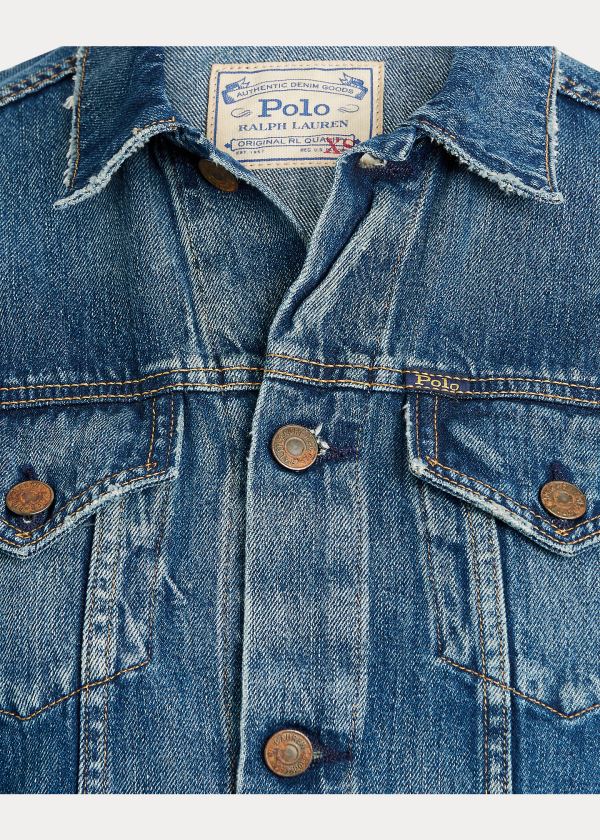 Ralph Lauren Denim Trucker Jacket Tmavě Indigo | 7CtKXmiN