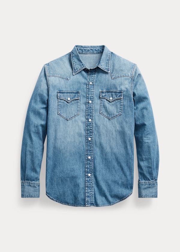 Ralph Lauren Denim Western Shirt Blankyt Indigo | eliCw3w6
