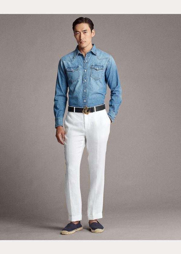Ralph Lauren Denim Western Shirt Blankyt Indigo | eliCw3w6