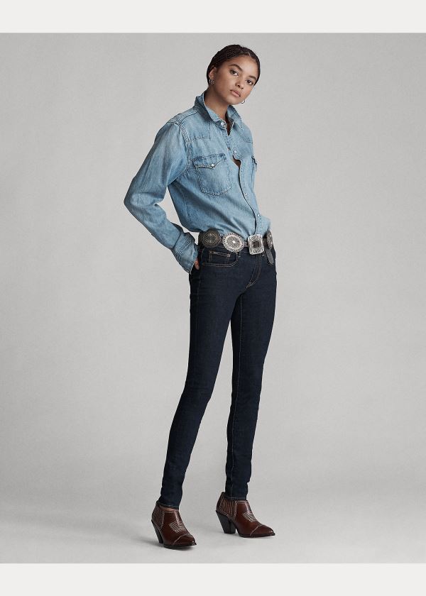 Ralph Lauren Denim Western Shirt Indigo | FlKEFsLS