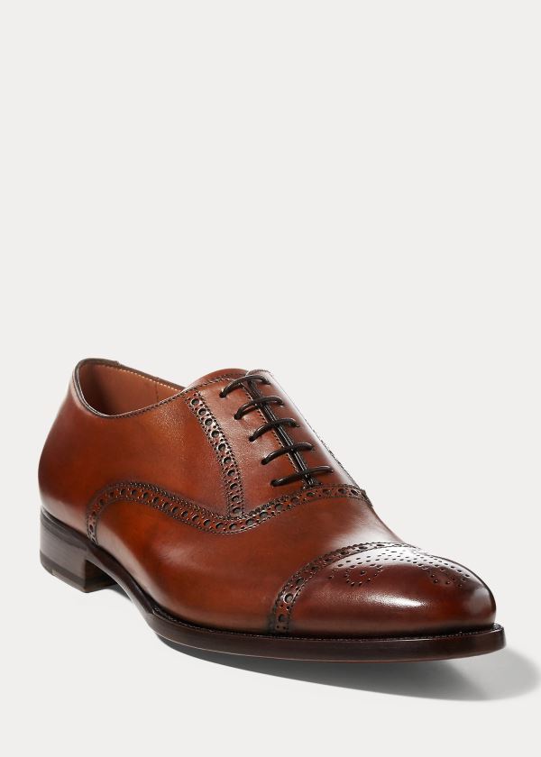 Ralph Lauren Denver Cap-Špicí Shoe Hnědé | 2cfbIXgB