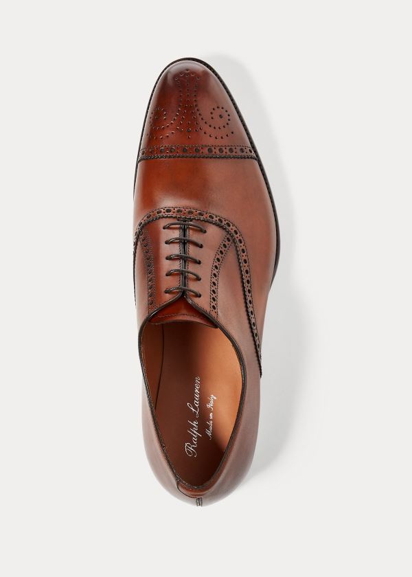 Ralph Lauren Denver Cap-Špicí Shoe Hnědé | 2cfbIXgB