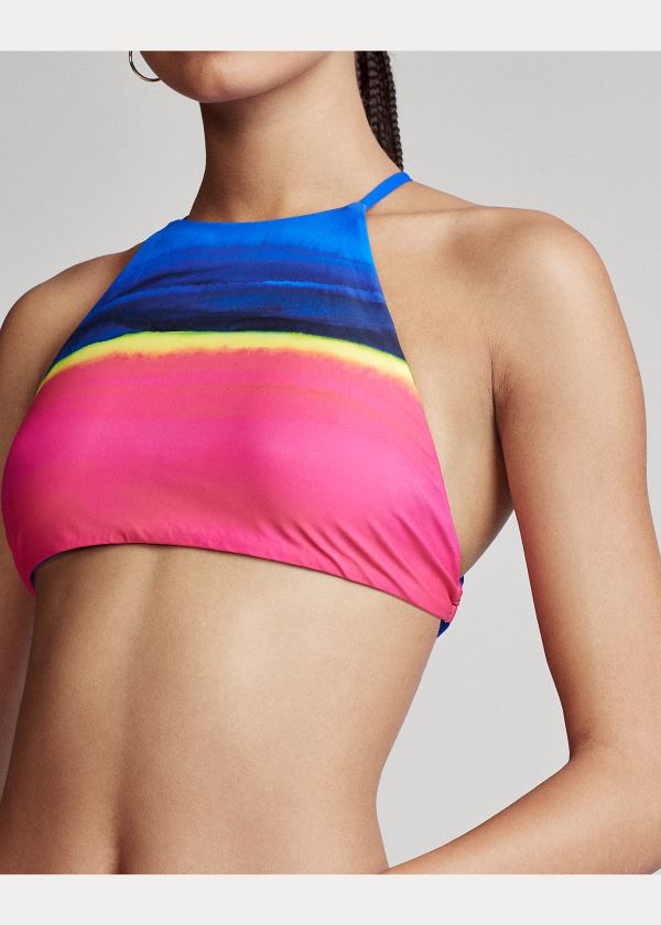 Ralph Lauren Dip-Dyed Halter Bikiny Top Viacfarebný | oKqWrqL9