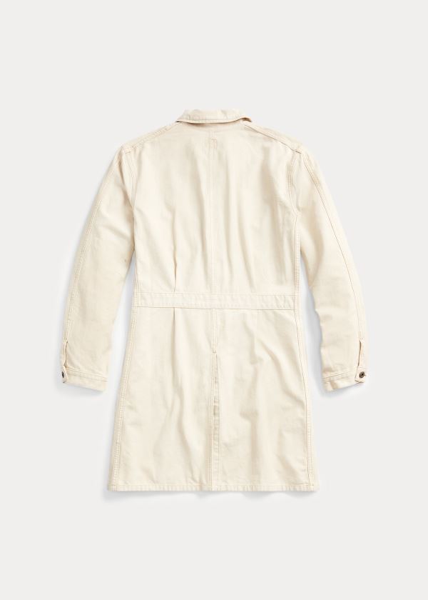 Ralph Lauren Distressed Shop Coat Krém | XNM8MW7W