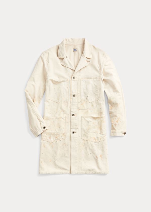 Ralph Lauren Distressed Shop Coat Krém | XNM8MW7W