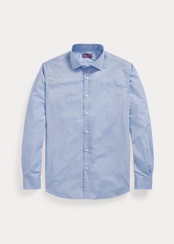 Ralph Lauren Dot-Print Shirt Světle Blankyt Bílé | Xb2bwmVk