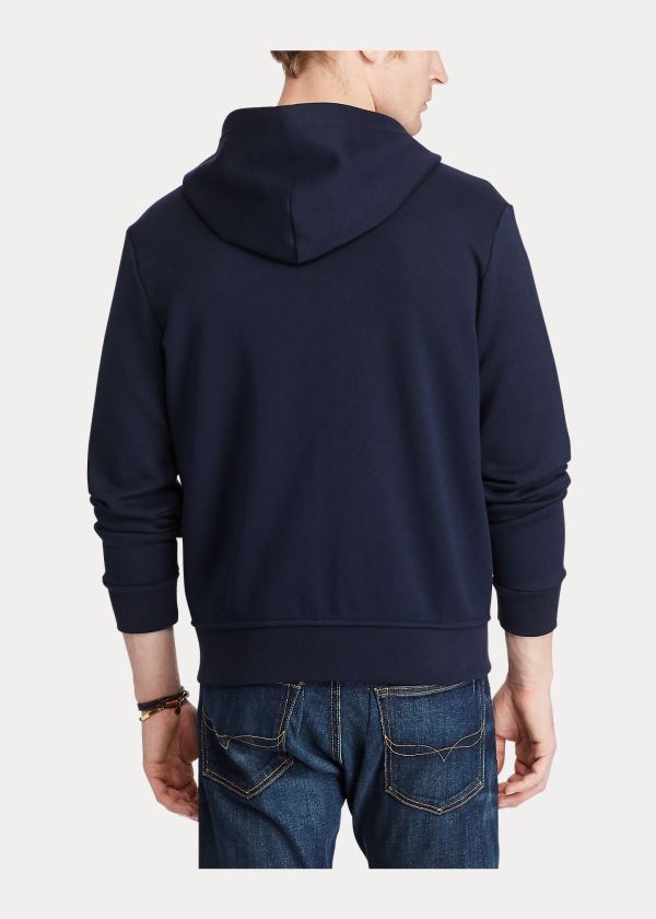 Ralph Lauren Double-Knit Full-Zip Hoodie Tmavě Blankyt | D5g850CE
