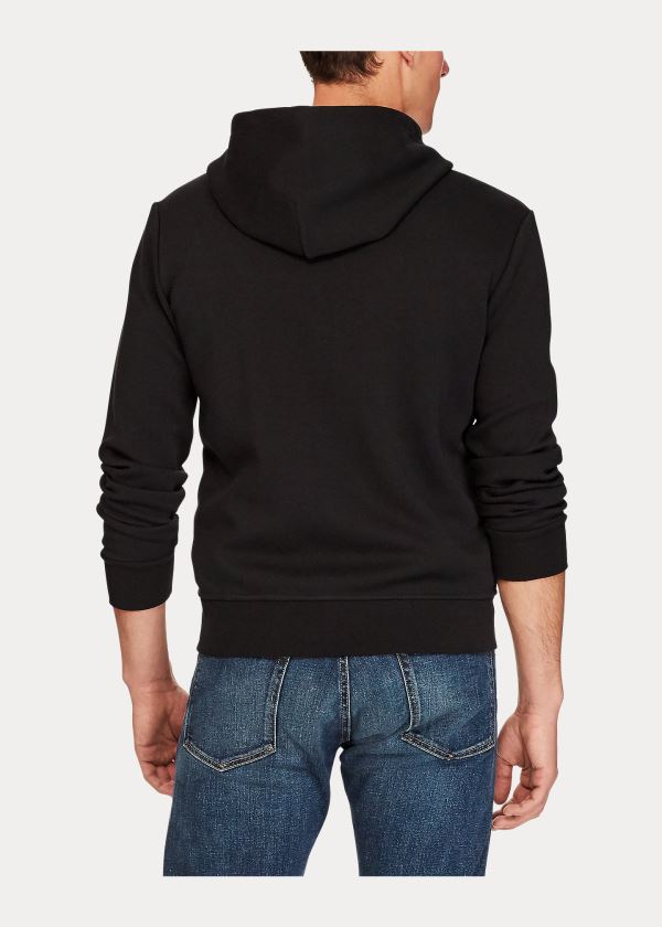 Ralph Lauren Double-Knit Full-Zip Hoodie Černé | MvyGWiPQ