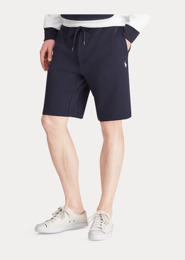 Ralph Lauren Double-Knit Krátké Tmavě Blankyt | dXGrxdic