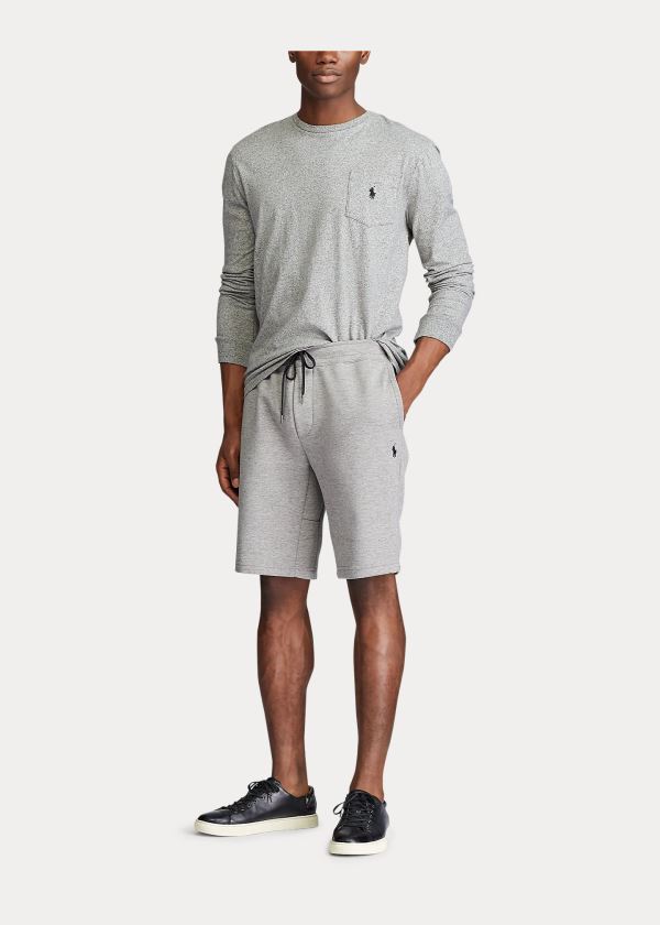 Ralph Lauren Double-Knit Krátké Šedé | i1Pu8KO7