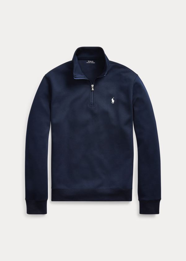 Ralph Lauren Double-Knit Pullover Tmavě Blankyt | wGxQPFF6