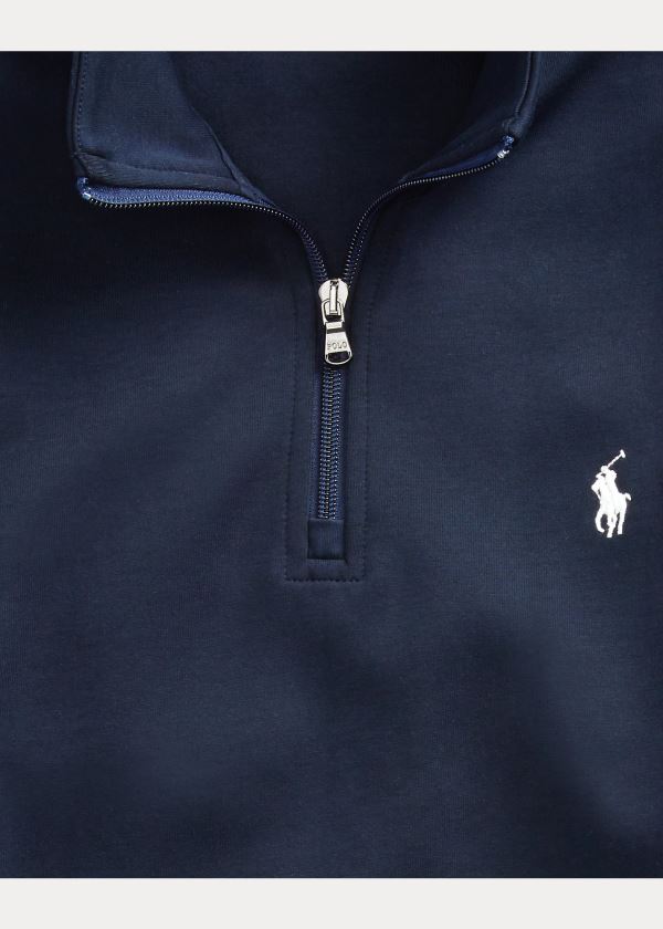 Ralph Lauren Double-Knit Pullover Tmavě Blankyt | wGxQPFF6