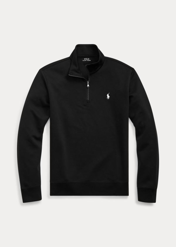 Ralph Lauren Double-Knit Pullover Černé | exbo35Ng