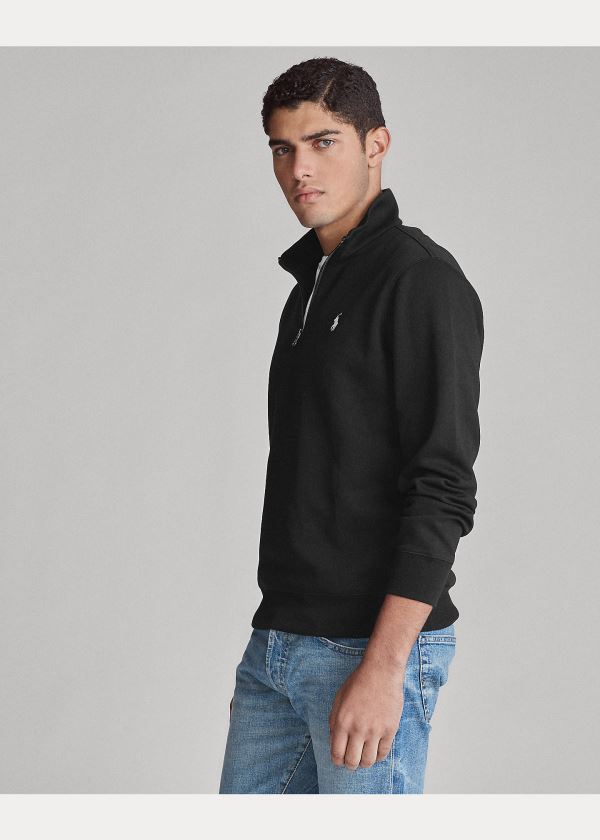 Ralph Lauren Double-Knit Pullover Černé | exbo35Ng