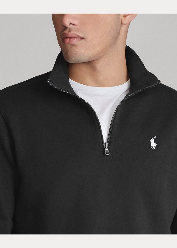Ralph Lauren Double-Knit Pullover Černé | exbo35Ng