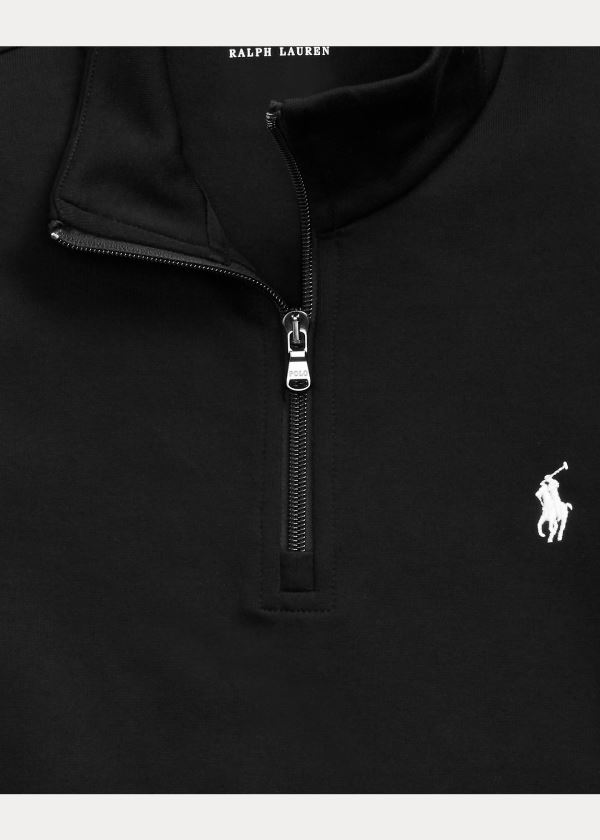 Ralph Lauren Double-Knit Pullover Černé | exbo35Ng